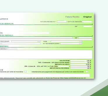 Novo Manual Emissão Recibos Verdes